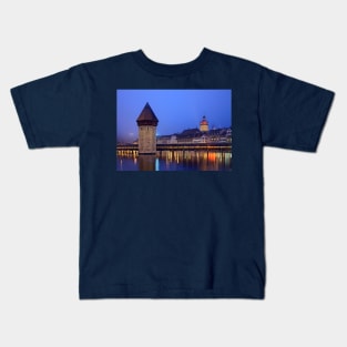 Foggy night in Lucerne Kids T-Shirt